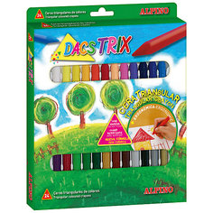 Восковые карандаши трехгранные DACSTRIX, 24 цв. Alpino