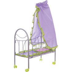 Кроватка для куклы с балдахином "Бабочки", 47*27*76 см, Mary Poppins