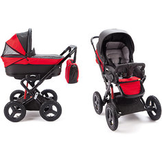 Коляска 2 в 1 GB Vault c959, red grey 4HST