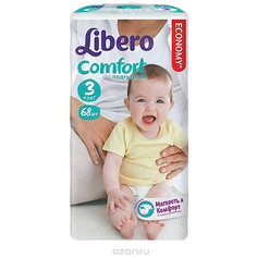 Подгузники Comfort, Meg Midi 4-9 кг (3), 68 шт., Libero
