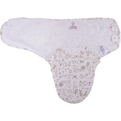 Конверт на липучке SwaddleMe Organic®, размер S/M, , Summer Infant, кремовый/зайчики