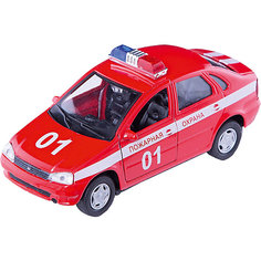 Машинка "Lada Kalina" пожарная охрана 1:34, Autotime