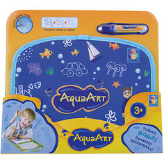 Коврик для рисования, синий, 1toy AquaArt