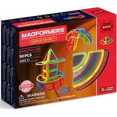 Магнитный конструктор 701012 Curve 50 set, MAGFORMERS