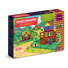 Магнитный конструктор 705004 Log House Set, MAGFORMERS