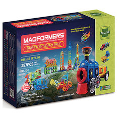 Магнитный конструктор 710009 Super Steam set, MAGFORMERS