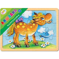 Игра из дерева "Каруселька. Лошадка", Step Puzzle Степ Пазл