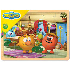 Игра из дерева "Смешарики", Step Puzzle Степ Пазл