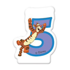 Свечка для торта "Цифра 5", Disney Винни Пух Procos