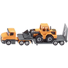 SIKU 1616 Грузовик с низкорамной платформой и фронтальный погрузчик