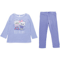 Комплект: футболка с длинным рукавом и брюки PlayToday для девочки