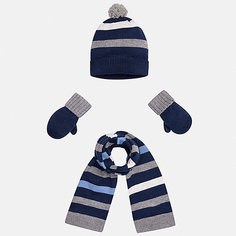 Комплект: шапка, шарф и варежки для мальчика Mayoral