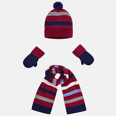 Комплект: шапка, шарф и варежки для мальчика Mayoral