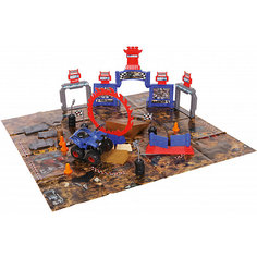 Игровой набор Yako Toys "Стадион. Битва машин", 40 деталей + 1 машинка