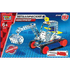 Металлический конструктор Город Мастеров "Эвакуатор", 193 детали