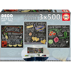 Пазлы Рецепты, 500 деталей, Educa