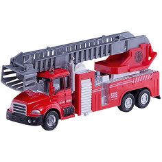 Машинка "Fire Liquidator Truck" пожарная, с лестницей 1:48, Autotime