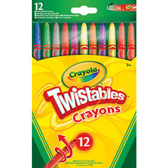 Выкручивающиеся восковые мелки Crayola, 12 штук