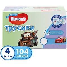 Трусики-подгузники Huggies 4 Disney Box для мальчиков, 9-14 кг, 52*2, 104 шт.