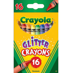 Восковые мелки с блестками, 16 шт Crayola