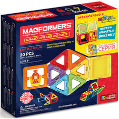 Магнитный конструктор в комплекте симка 715001 Window Plus Set 20 set, MAGFORMERS