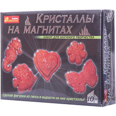 Набор для опытов "Кристаллы на магнитах (красные)" Ранок
