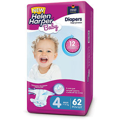 Подгузники Maxi Helen Harper Baby 7-14 кг., 62 шт.