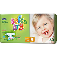 Подгузники Soft &amp; Dry junior Helen Harper 11-25кг., 60 шт.