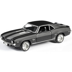 Металлическая машинка RMZ City "Chevrolet Camaro 1969" 1:32, серый матовый