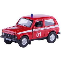 Коллекционная машинка Autotime "Lada 4х4 Пожарная охрана" 1:36