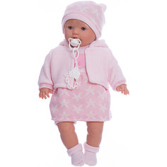 Кукла-пупс Llorens Ника в розовом платье, 48 см