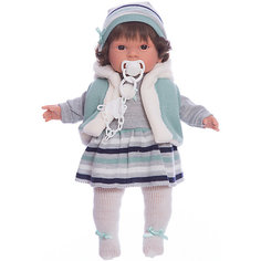 Кукла-пупс Llorens Карла в сером платье, 42 см