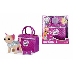 Мягкая игрушка Simba Chi-Сhi Love Собачка Чихуахуа "Гламур" с сумочкой, 20 см