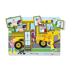 Рамка-вкладыш Melissa &amp; Doug "Автобус" со звуком