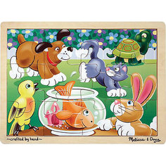 Пазл Melissa &amp; Doug "Шаловливые животные" 12 деталей