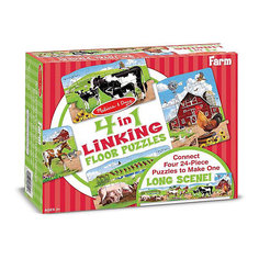 Набор напольных пазлов Melissa &amp; Doug "Ферма" 4 в 1