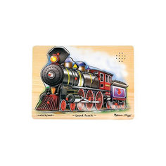 Пазл Melissa &amp; Doug "Поезд" со звуком, 9 деталей