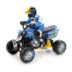 Квадроцикл Toystate с гонщиком (бело-синий)