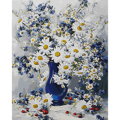 Раскраска по номерам Белоснежка "Любимые цветы", 40х50 см