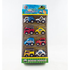 Набор инерционных машинок "Спецслужбы", 8 шт. Дрофа Медиа