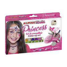 Детский аквагрим "Принцесса" (макияжные карандаши), 6*5 гр, 6 цв.+комплект Alpino