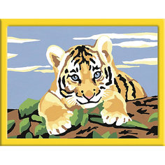 Раскрашивание по номерам «Тигренок» Размер картинки – 18*13 см Ravensburger