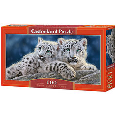 Пазл Castorland "Снежные леопарды" 600 деталей