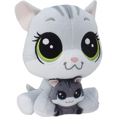 Мягкая игрушка Littlest Pet Shop "Плюшевые парочки" Tabsy Felino и Holiday Felino, 16 см Hasbro