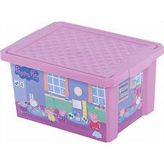Ящик для хранения игрушек "X-BOX" "Свинка Пеппа" 17л, Little Angel, розовый