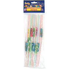 Коктейльные трубочки ACTION! "Зонтики" 12шт, 24см
