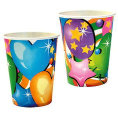 Одноразовые стаканчики ACTION! 250мл Праздник, 6шт
