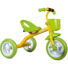 Трехколесный велосипед Zilmer "Сильвер Люкс", 10/8, желтый