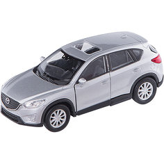 Коллекционная машинка Welly "Mazda CX-5", 1:34-39, серая