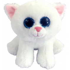 Мягкая игрушка Abtoys Котенок белый, 15 см